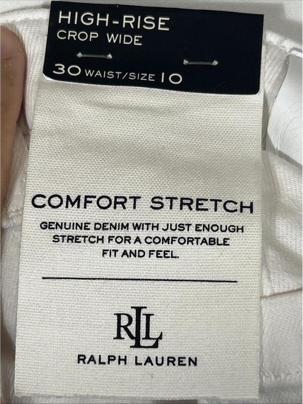 $125 Lauren Ralph Woman’s Jeans White Size 10 - Picture 11 of 11